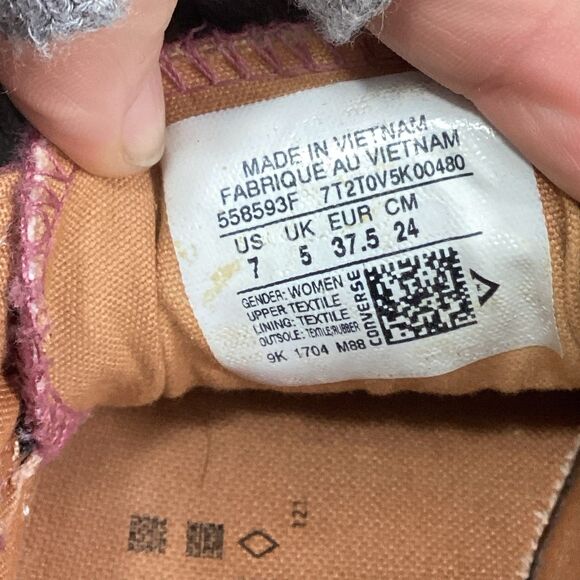 Converse Chuck Taylor All Star -Women's Sz 7 -Shoreline Pink -Low Skate- 558593F - Picture 10 of 10